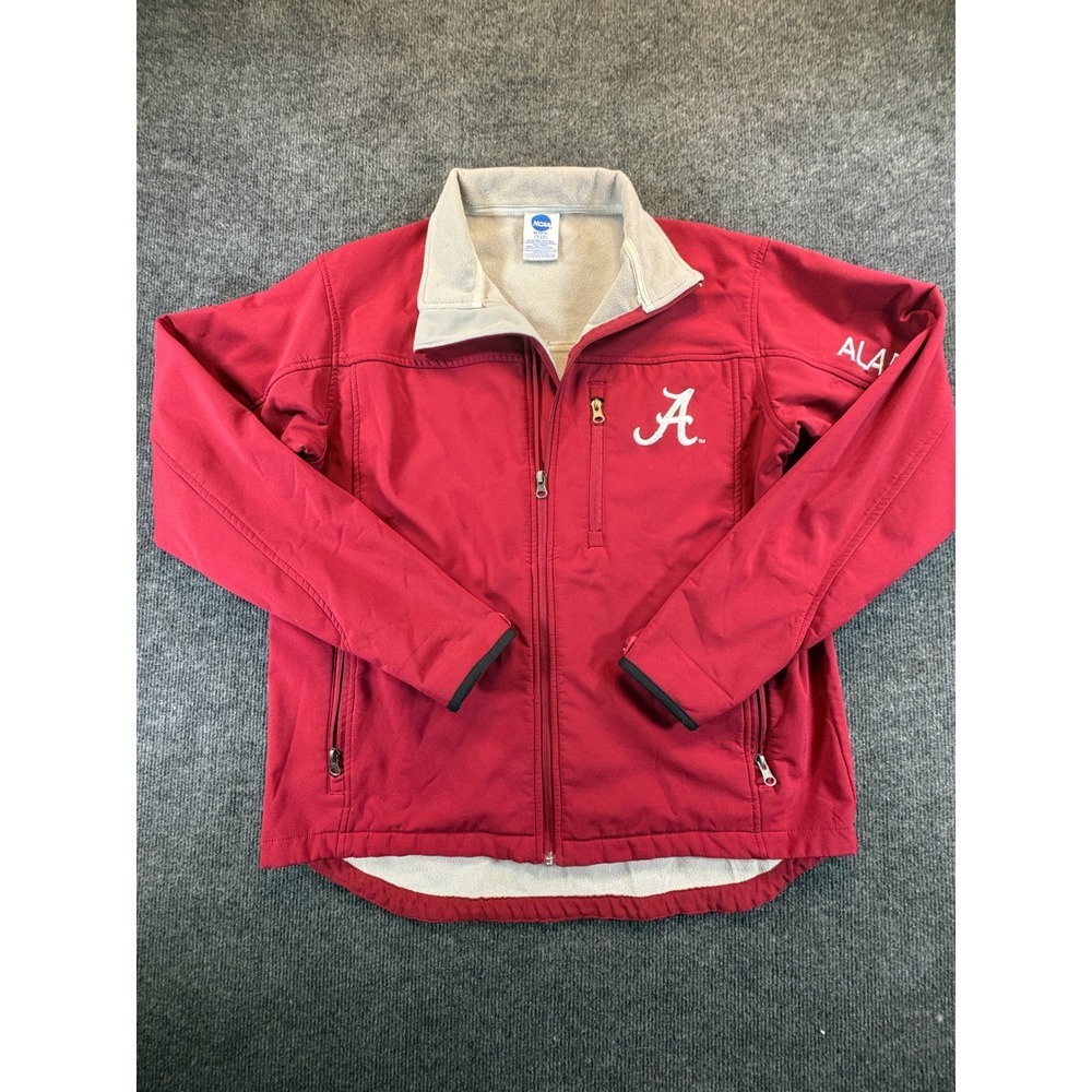 NCAA Alabama Crimson Tide Softshell Fleece Lined Jacket Red Mens Medium